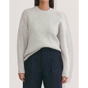 Everlane Women's Cream Crew Neck Sweater